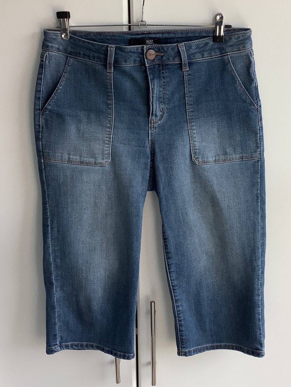 1822 Denim Breeches, Blue, Size 12, 56% Cotton, 24% Rayon, 195 Polyester
